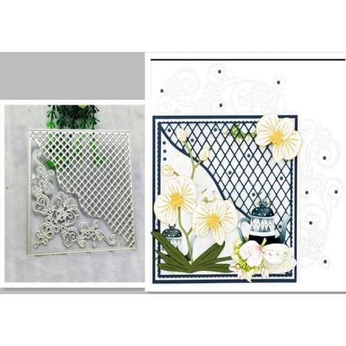 Grid background Metal Cutting Dies for DIY Scrapbooking Album Paper Cards Decorative Crafts Embossing Die Cuts