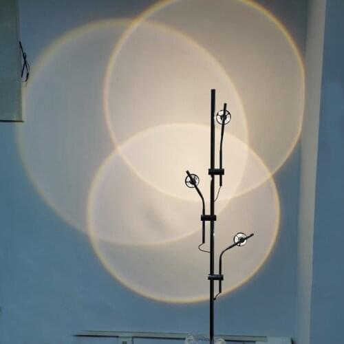 Modern Minimalist Creative LED Floor Light Shadow Living Room Floor Lamps Art Back Wall Designer Stand Lamp Bedroom Decoration