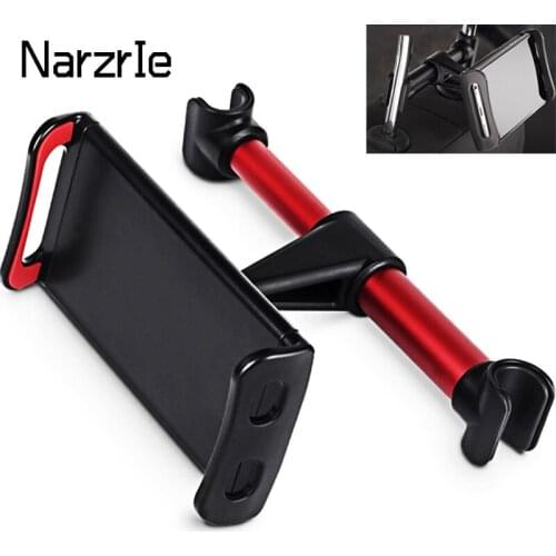 Telescopic Car Rear Pillow Phone Holder Tablet Car Stand Seat Rear Headrest Mounting Bracket for Phone Tablet 4-11 Inch