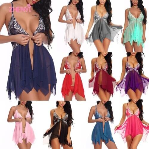 Condole Belt Lace Chemise V Neck Sleepwear Sleeveless Summer Broadcloth Broadcloth Patchwork Summer For Women