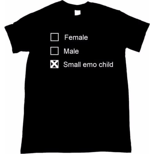 Female Male Small Emo Child Print Women tshirt Cotton Casual Funny t shirt For Lady Top Tee Hipster Tumblr Drop Ship F592