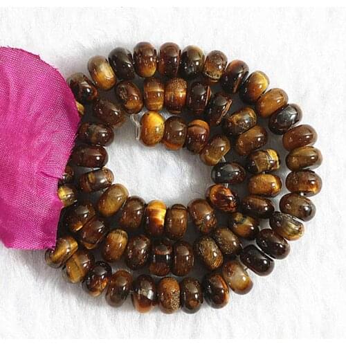 Charms fashion tiger stone new trendy 5*8mm hot sale size abacus beads loose diy elegant Jewelry B171