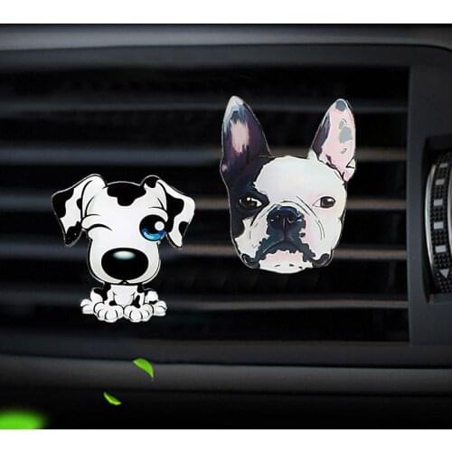 Bulldog car air freshener perfume for air conditioner outlet Perfume clip perfume bottle hanging diffuser in air freshener auto