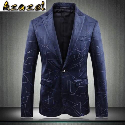 Azazel Blazer Mens Luxury Single Breasted Party Wedding Blazers Man Plus Size 5xl Blazer Masculino Slim Fit Mens Suit Jacket