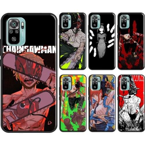 Chainsaw Man Horror Anime For Xiaomi Redmi Note 10 Pro 8T 9S Note 8 9 Pro Soft Case For Redmi 9 9C 9A 8A 9T Funda