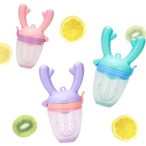 Baby pacifier Fresh Food Nibbler Baby Clips Soother Holder Baby Nipple Feeder Silicone Pacifier Fruits Infant Feeding Supplies