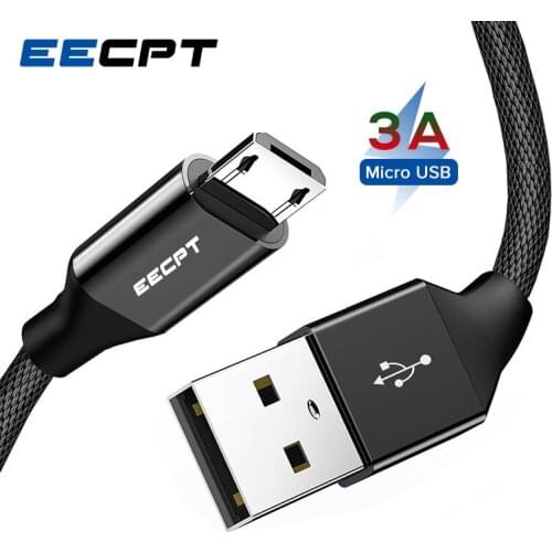 EECPT Micro USB Cable 3A Quick Charge Data Wire Microusb Phone Charger Cord for Android Samsung S7 Xiaomi Redmi Note 5 Pro Honor
