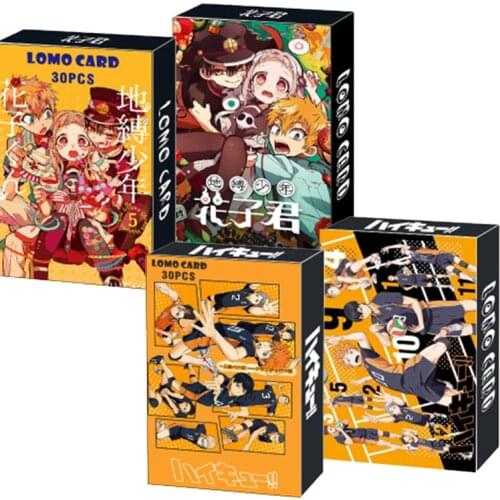 30 Sheets/Set Japanese Anime Haikyuu LOMO Card Mini Postcard Message Card DIY Cartoon Character Greeting Cards