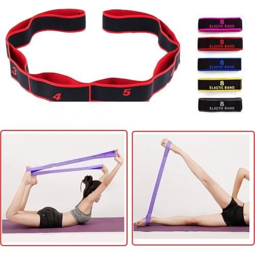 Yoga Rally Band Latex Elastic Waistband Resistance Band Stretching FitnessGymnastics Training Band Pilates Home FitnessEquipment
