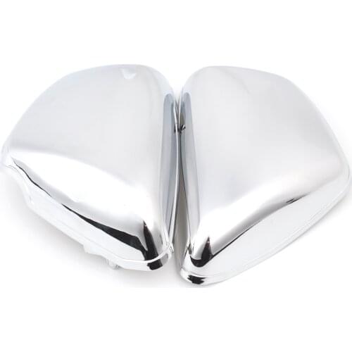 Motorcycle Chrome Accessories Battery Side Fairing Cover Protection Guard L&R Side For Yamaha XV700 750 1000 1100 Virago 84-Up