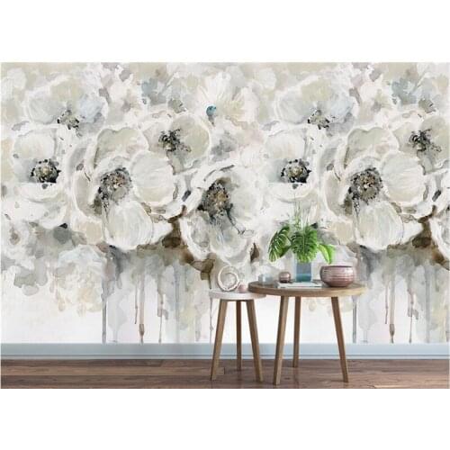 Custom Rose Photo Wall European Style Painting Wall Paper Environment Friendly Thicken TV Background Mural Bedroom Restaurant