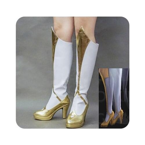 [Customize] Game LOL Lux Light ver. Cosplay Shoes High Heel Boots Size 35-40 New 2017