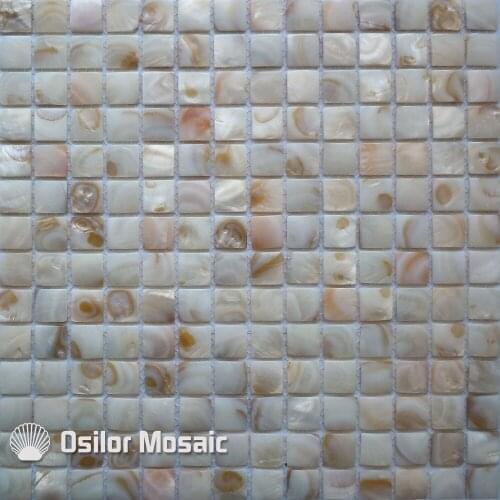 Natural dapple color convex pattern 100% Chinese freshwater shell mother of pearl mosaic tile for home decoration wall tile