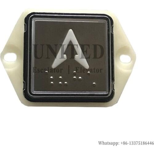 10pcs UNITED Elevator Button Stainless Steel With Braille KA3221