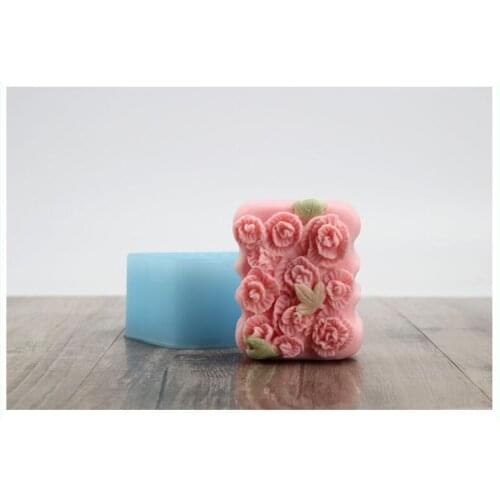 Wholesale!!1pcs Wave Flower (R0053) Silicone Handmade Soap Mold Crafts DIY Mould