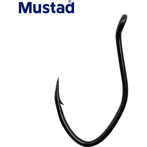Original Mustad Fishing Hooks 412NP-BN Catfish Fishing Hooks Carbon Steel Wedkarstwo Peche Hooks Sharp Sea Carp Anzol De Pesca