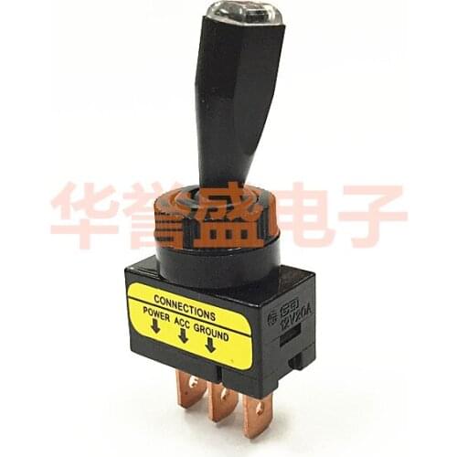 Original new 100% head-shaking button R13-61L automobile switch 3pin 2gear lamp 12MM