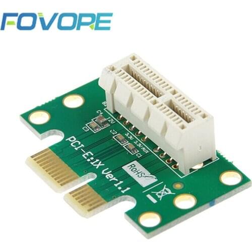 BTBcoin PCI-E PCI Express X1 Adapter Riser Card PCI E PCIE X1 to X1 Slot Convert Card 90 Degree For 1U Server Chassis Wholesale
