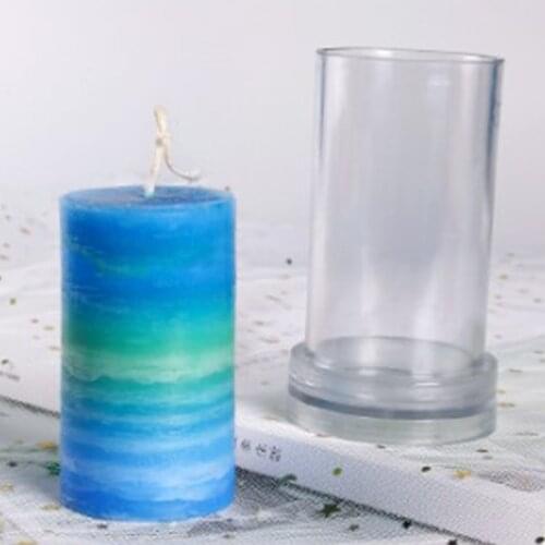Plastic Candle Molds for Candle Making Set of 3 - Including Pillar Mold, Cylind E56C