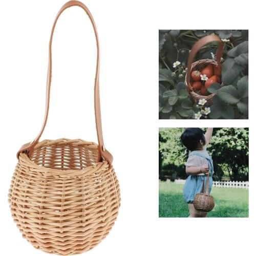 Flower Planter Wicker Rattan Basket Garden Vine Pot Indoor Plants Holder Garden Tools