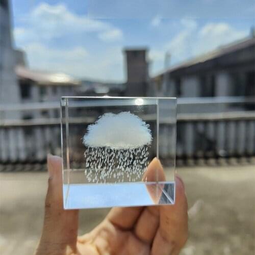 4/5/6cm Crystal Ball Inner Carving Transparent Love Heart Cloud Moon Home Decoration Ornament Christmas Gift Photography Props