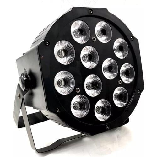 Led Par Stage Light 12x12W led By Dmx Dj Lights RGBW 4in1 Flat By Led Dmx512 Lighting Disco Dj Professional Stage Equipment