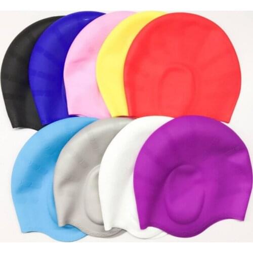 Silicone Swimming Cap Ear Adult Silicone Swimming Cap Men And Women Universal Waterproof Swimming Cap