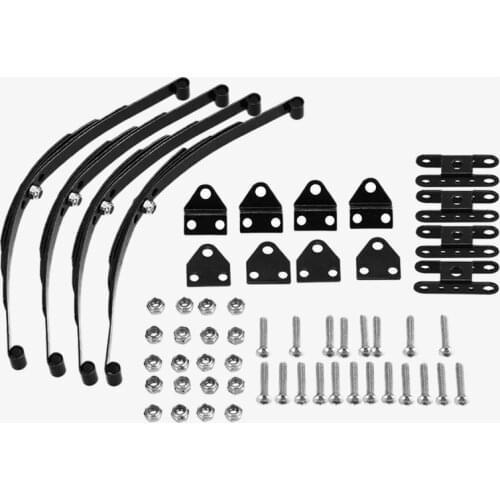 Replacement 4PCS Leaf Springs Damper w/Hanging ears Kit Spare parts For 1/10 Tamiya SCX10 D90 TRX4 RC Car Chassis Parts Repair