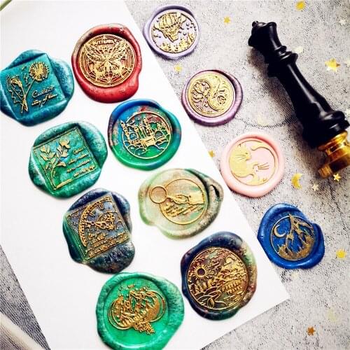 Fire Lacquer Seal Dream Fire Lacquer Wax Seal Invitation Sealing Wax Seal Japanese Cute Style Stamp Wedding Decoration