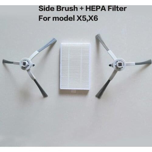 Spareparts HEPA+SIDE BRUSH for ABIR X6 Robot Vacuum Cleaner