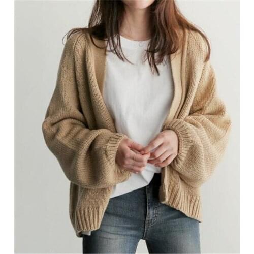 Women Solid Sweater Cardigan 2020 Autumn Winter Casual Sweet Elegant Single-Breasted Knitting Ladies Tops Ropa Para Mujer Z701
