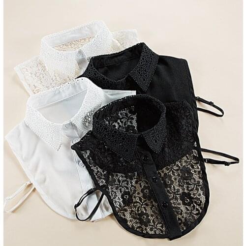 2021 New women Collar instead of shirt stylish blouse detachable Lace Collar party Accessories Simple Fashion Fake Collar