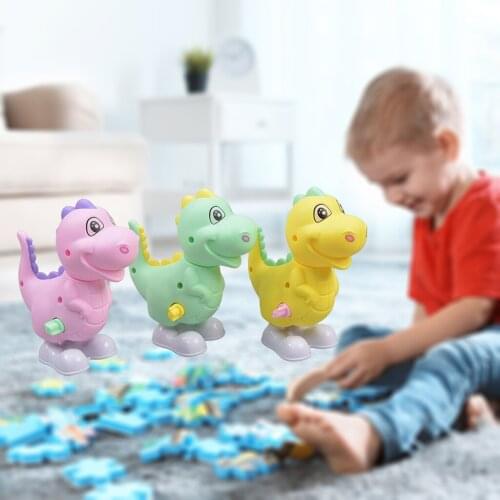 3 Pieces Assorted Wind Up Dinosaur Toys for Kids Party Favors, Mini Toy Dinosaur Figures for Kids Birthday Party Supplies Toys