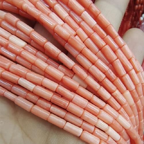 50pcs natural coral beads drum shape size 4x6mm loose coral beads coral strands wholesale price selling