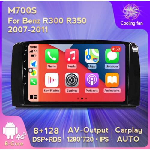 Car radio For Mercedes Benz R Class W251 R300 R350 R63 GPS navigation DVD player multimedia system support mp5 FM Android 10 9"