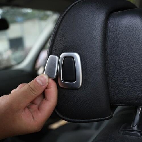 For BMW X3 E83 2003-2010 Car modification ABS chrome plated Headrest Buttons Sequins Cover Stickers Interior Car Accessories