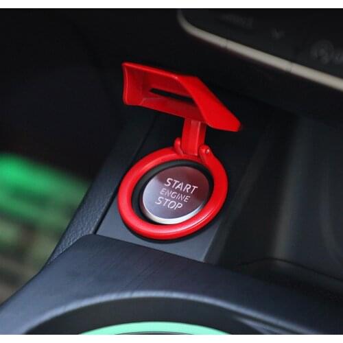 For Volkswagen Golf 7 MK7 POLO MK6 VW Tiguan MK2 Variant Alltrack Car engine start stop button decoration cover car trim sticker