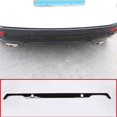 Glossy Black For Land Rover Range Rover Evoque 2012-2019 Car Rear Tail Door Decoration Strip Trim Accessories