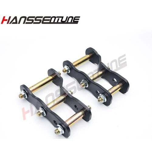 HANSSENTUNE 4x4 Accessories 2" Lift Kits Rear Greasable Shackles Kits steel Double shackle for D40 08-12