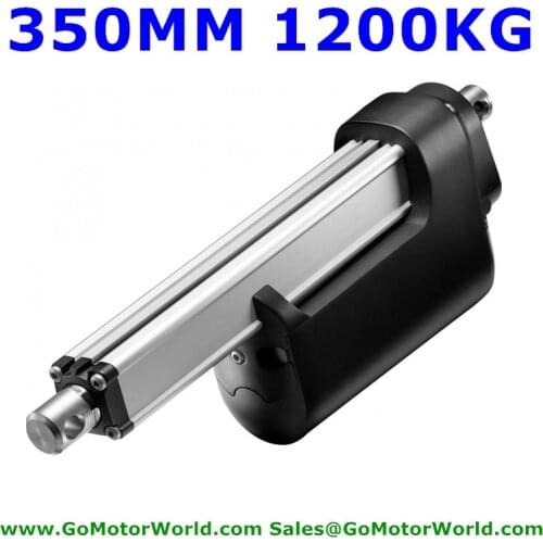 12000N 1200KG 2640LB force 12V 24V 350mm adjustable stroke heavy duty industry linear actuator free shipping