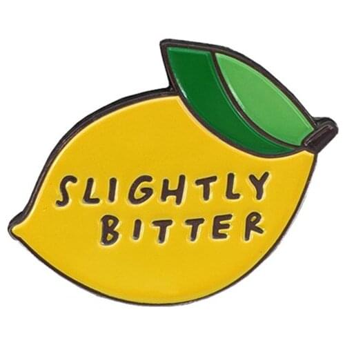 Custom Soft Enamel Pins Fashionable Wear Brooch Yellow Lemon Badge For Decor Welcome to Send Us Your Logo Any Qty Any Design