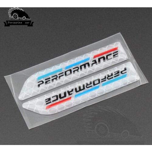 2PCS Car Decal Badge Auto Accessories Sticker M Power Performance For BMW 1 3 4 5 6 7 X M E46 F30 E90 E60 F20 F10 E36 E39 E87