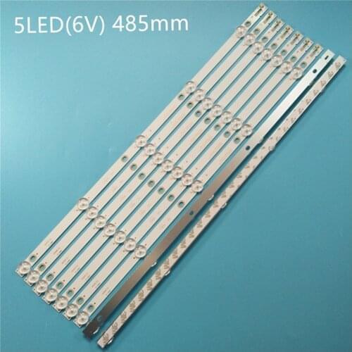 New 45 PCS/lot 5LED(6V) 485mm LED Backlight Strip for 50USK1810T2 50PUT6023 K500WDC2 A2 4708-K50WDC-A2113N11