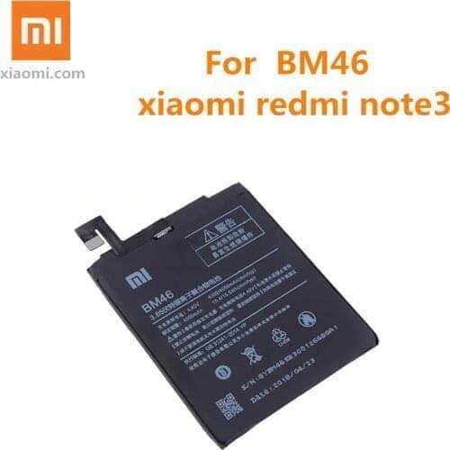 For Xiaomi Redmi Note 3 Redmi Note3 Pro Original Phone battery Xiao Mi BM46 Phone Battery Real 4000mAh