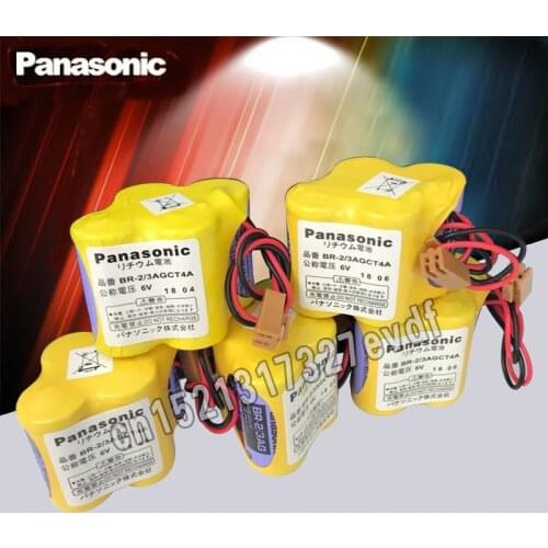 Panasonic Original 5pcs/lot BR-2/3AGCT4A 6v battery PLC BR-2/3AGCT4A lithium-ion batteries with Brown belt hook plug
