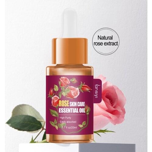 Plant essential oil 20ml rose essential oil moisturizing skin care SPA aromatherapy massage oil beauty skin care products