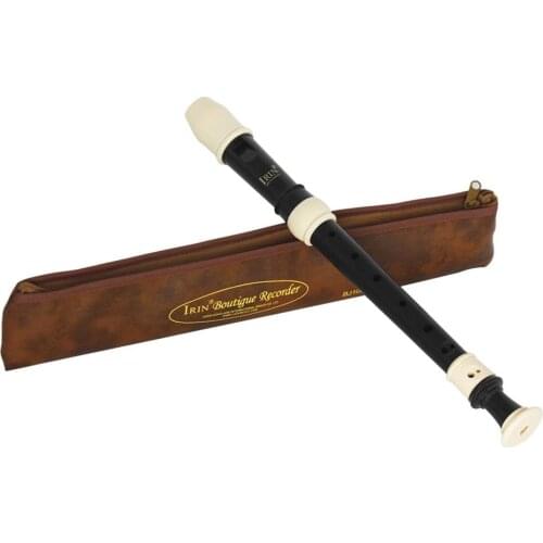 IRIN 8 Holes Baroque Recorder Clarinet Flute Woodwind Instrument Musical Educational Tool Gift With PU Bag + Cleaning Tool