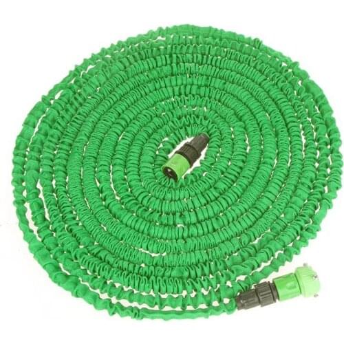 100FT Ultralight Flexible Garden Magic Water Hose Pipe + Faucet Connector + Fast Connector + Multifunctional Spray Nozzle
