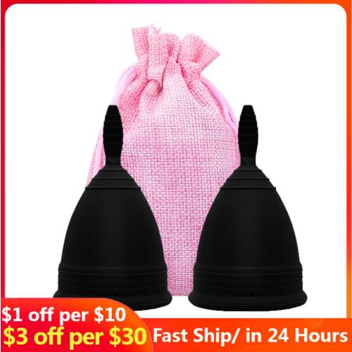 Upgraded Silicone Menstrual Cup Lady Period Cup Medical Grade Silicone Feminine Hygiene Copa Menstrual Reusable Menstrual Cup