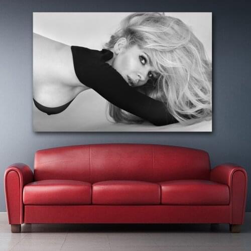 Mature and Sexy Women blonde Model Photo View Wall Art Posters and Prints Canvas Art Painting For Room Decor